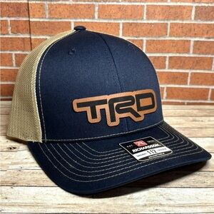 Richardson 112 Tacoma TRD Leatherette Patch Trucker Hat  Navy/Khaki